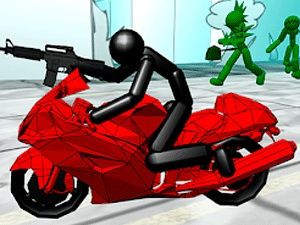 Stickman Zombie: Motorcycle